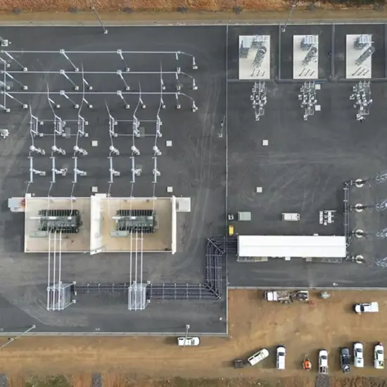 Rye Park Wind farm substation construction